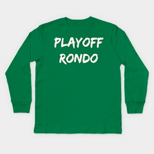 Rajon Rondo Playoff Rondo Boston Celtics Los Angeles Lakers Kids Long Sleeve T-Shirt